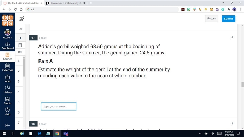 Only answer if you know, pleasee Remember to ROUND and how much by the end of the-example-1