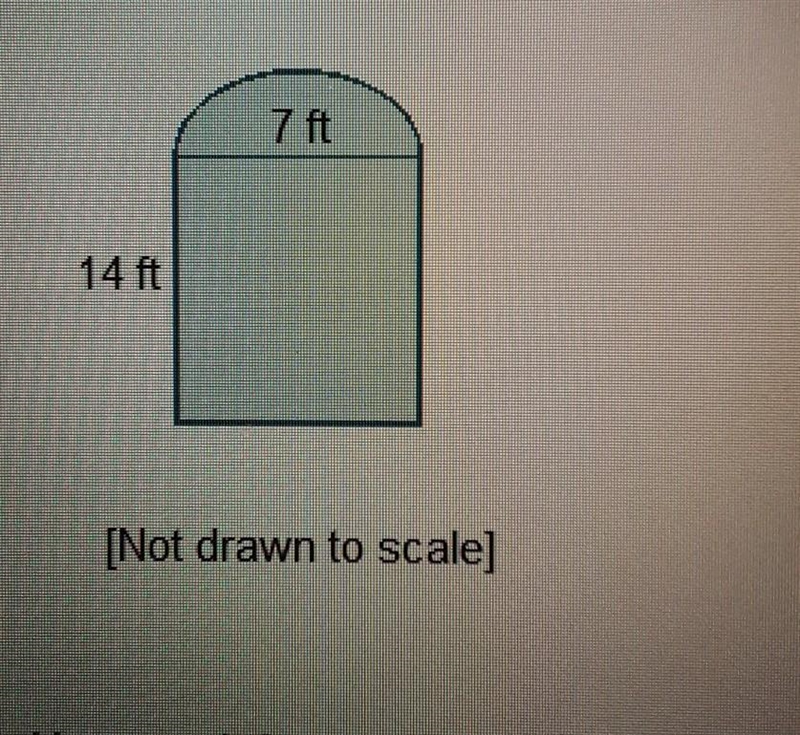 John is putting a fence around his garden that is shaped like a half circle and a-example-1