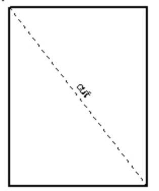 Jackie cut a piece of paper along its diagonal, as shown below, forming two triangles-example-1