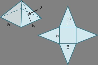 What is the surface area of the pyramid? units²-example-1