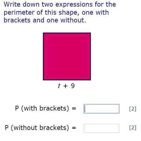 Write 2 expressions for the perimeter-example-1