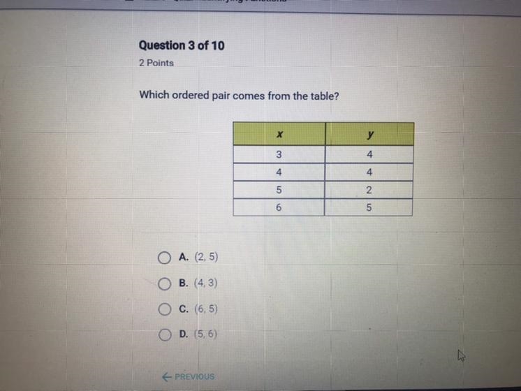 Which order pair comes from the table?-example-1