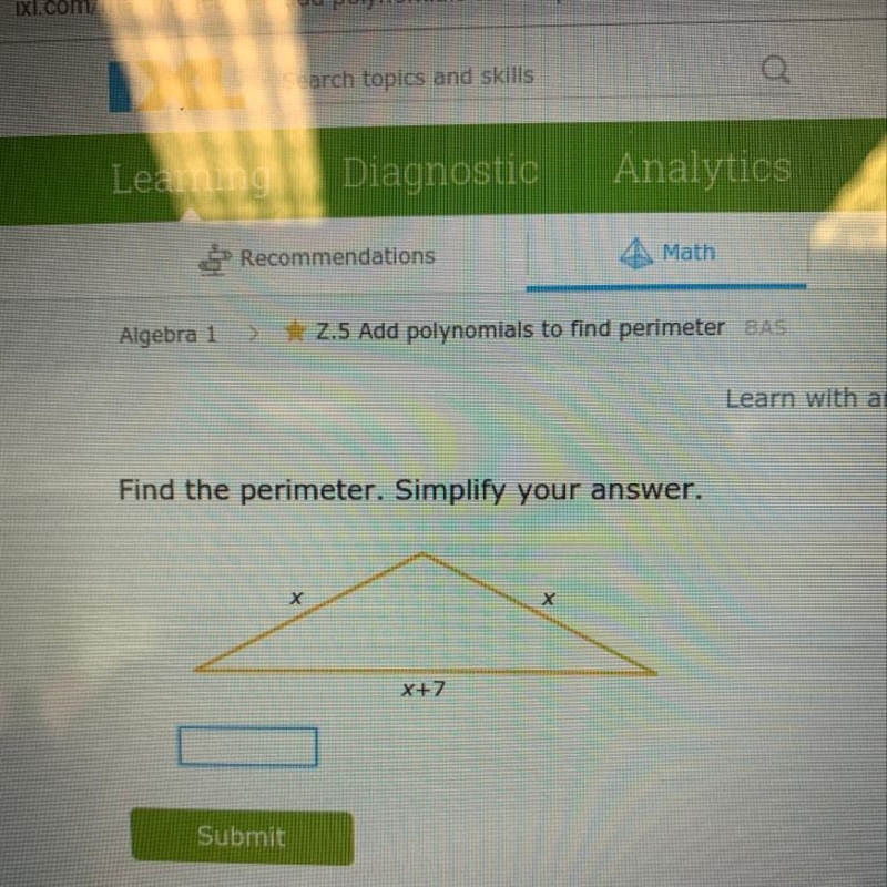 The perimeter of this triangle-example-1