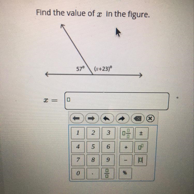 Find the value of x-example-1