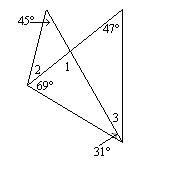 PLEASE HELP!!! Find each measure. m<1, m<2, m<3-example-1