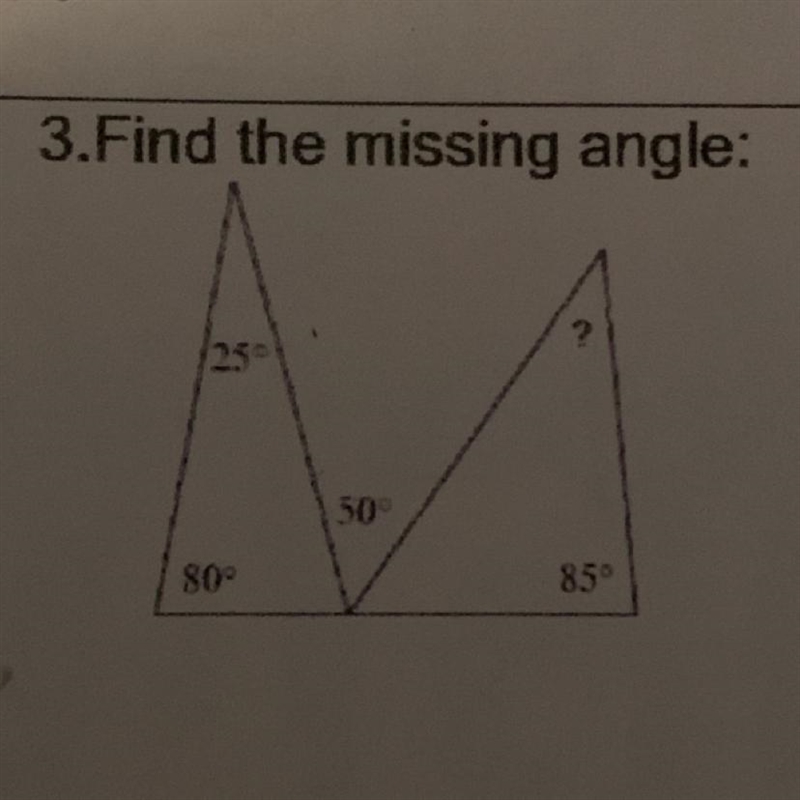 Find the missing Angle.-example-1