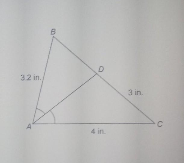 In ABC, AD is the angle bisector of /_BAC. What is BD? Enter your answer as a decimal-example-1