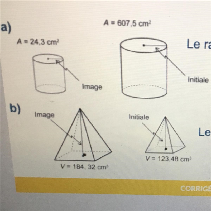 For each pair of similar solids, determine the ratio requested. The ratio of volumes-example-1