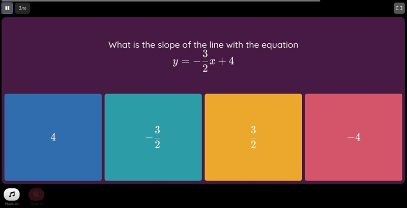 What is the slope of the line with the equation Screenshot attached-example-1