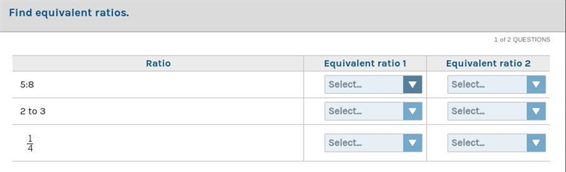 How do you find equivalent ratios? (Please put explanation)-example-1