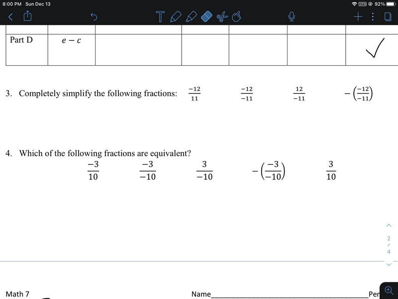 Which of the following fractions are equivalent?-example-1