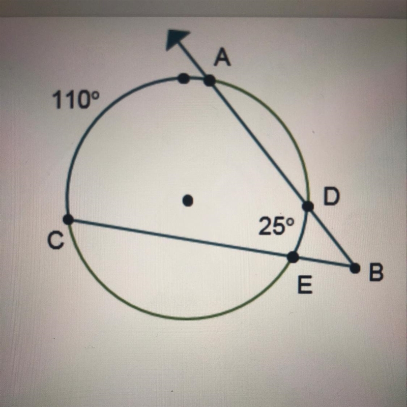 What is the measure of angle ABC? O42.5° 067.5° O85° O135°-example-1