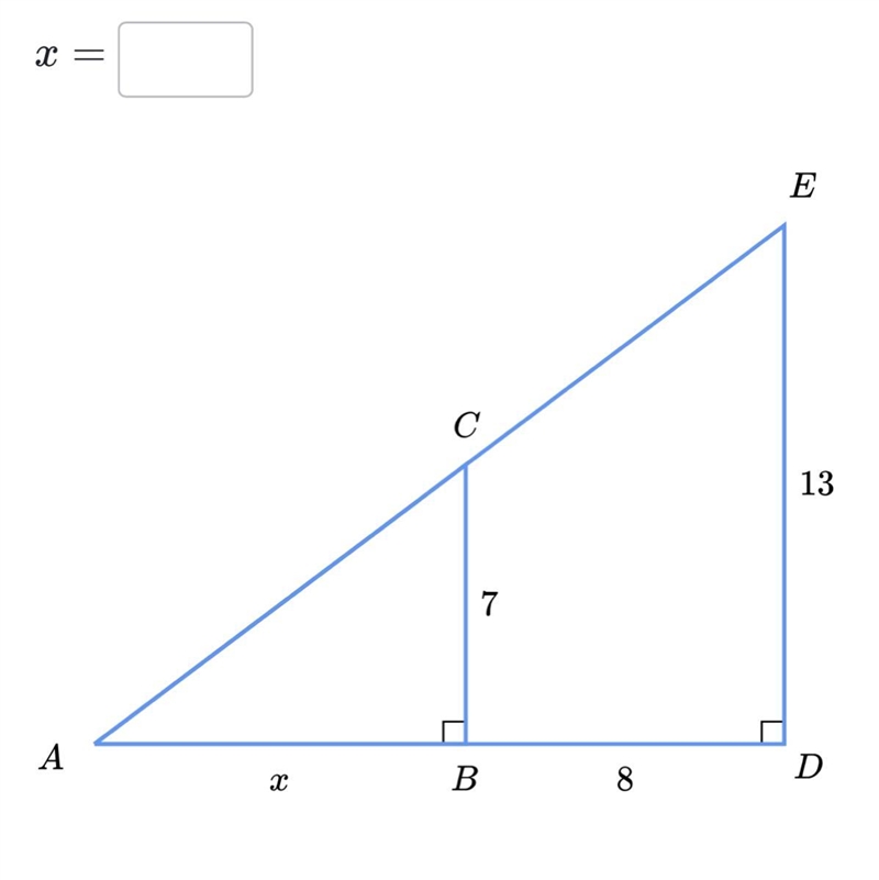 Answer please Solve for x-example-1