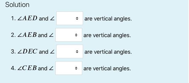 Using the attached image, match the vertical angles.-example-2