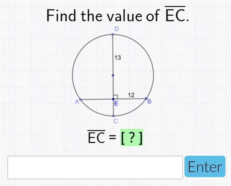 Find the value of EC thank you in advance for the help! ​-example-1