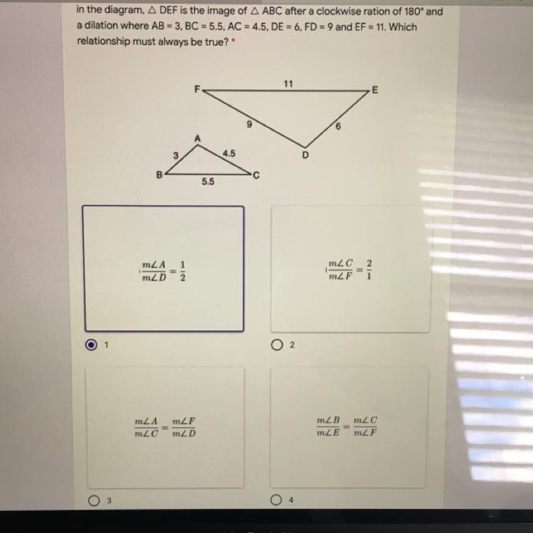 Please help. I need to figure out how these two triangles are similar-example-1