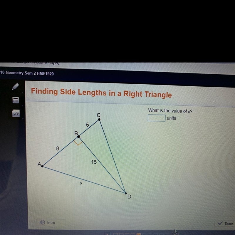 What is the value of a? Blank units-example-1