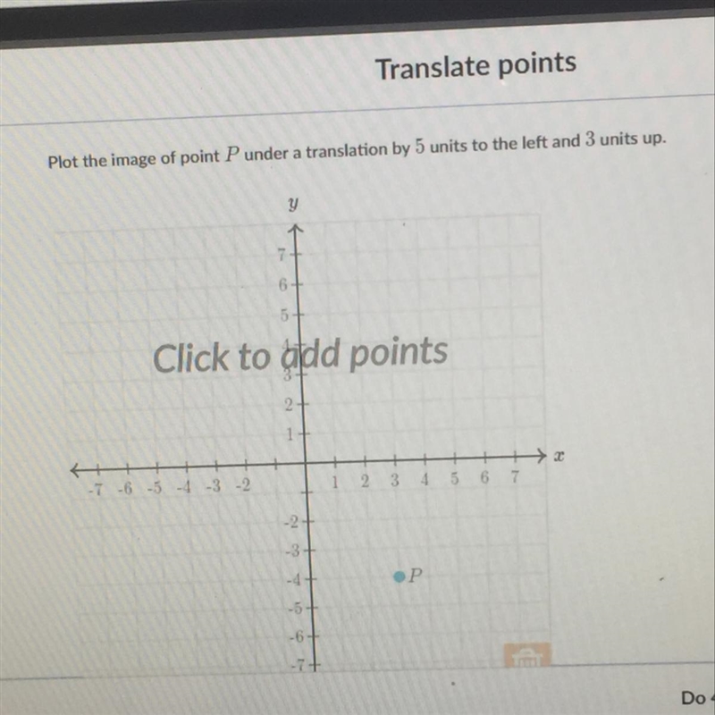 P under a translation by 5 units to the left and 3 units up-example-1