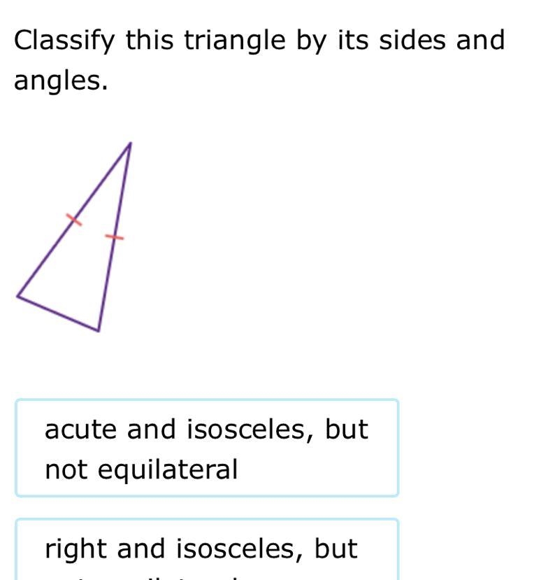 Classify the triangle by its sides and angle-example-1