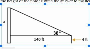 To find the height of a pole, a surveyor uses a theodolite. The theodolite is 4 ft-example-1