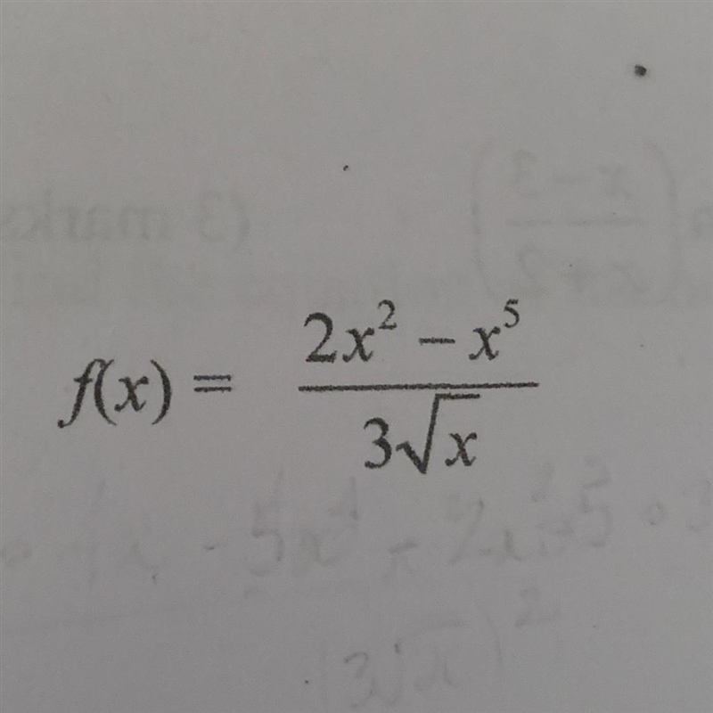 How would you differentiate this problem using the quotient rule?-example-1