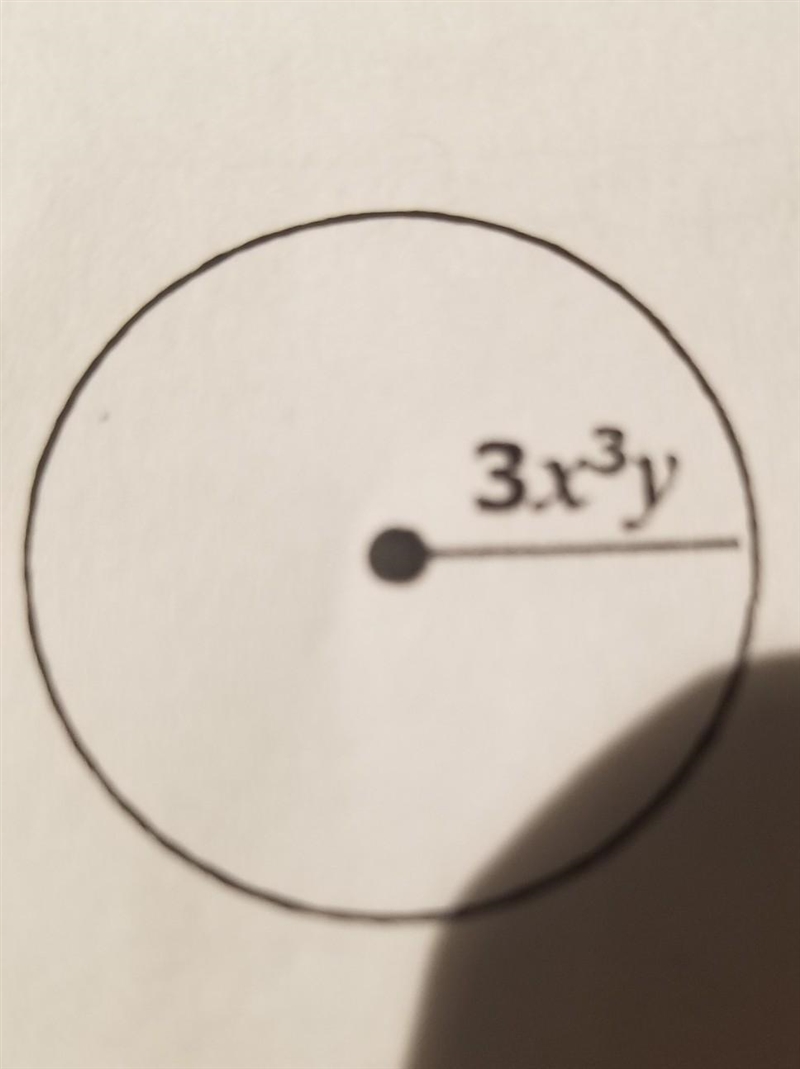 Help find the area of the circle​-example-1