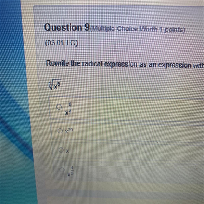 Rewrite the radical expression as an expression with a rational exponent. The answer-example-1