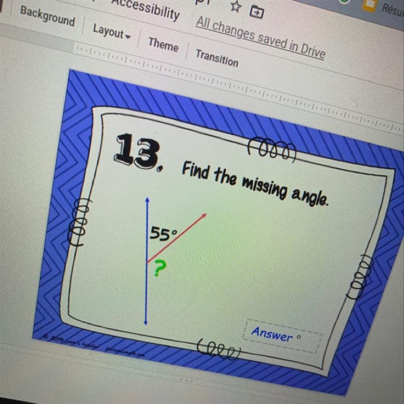 The missing angle would be?-example-1