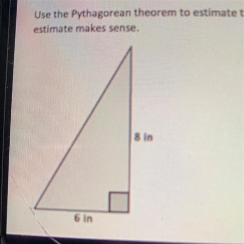 Find the unknown side of the triangle and explain!!!-example-1