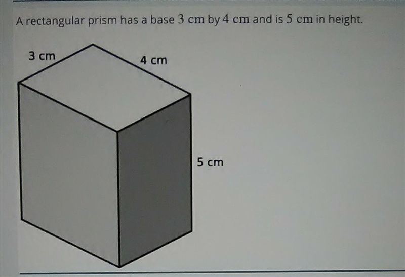 What is the surface area of the rectangular prism? 94 cm^2 70 cm^2 60 cm^2 47 cm^2​-example-1