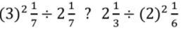 What goes in the question mark, greater than, less than or =. (6th Grade)-example-1