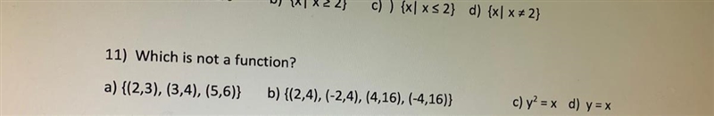 Which is not a function?-example-1