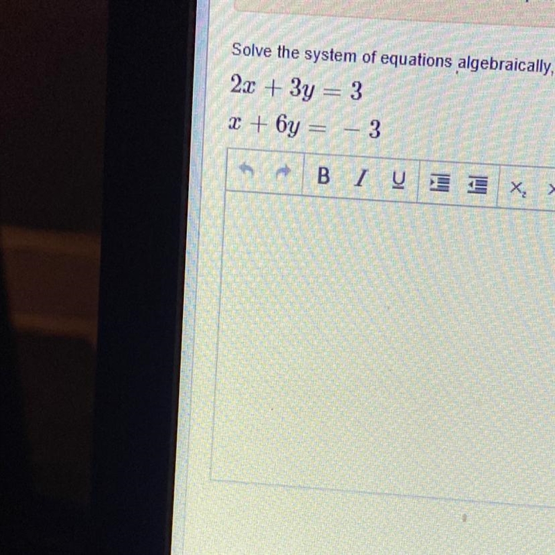 Solve this system of equations algebraically.-example-1