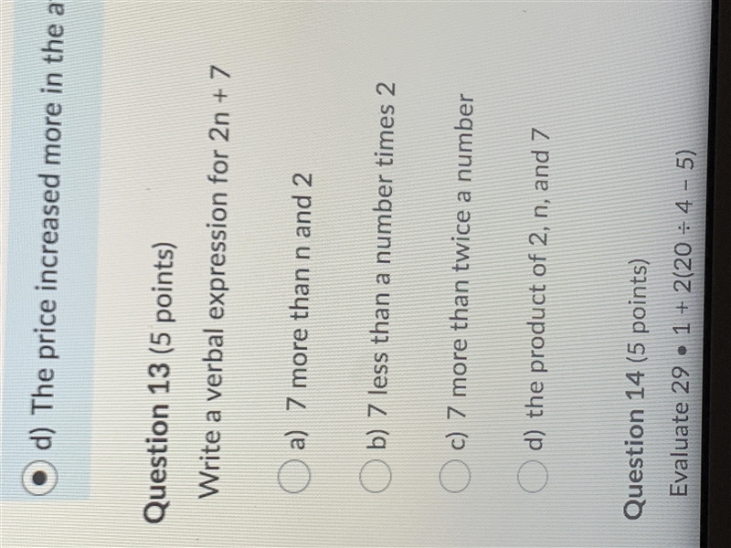 Write a verbal expression for 2n+7-example-1