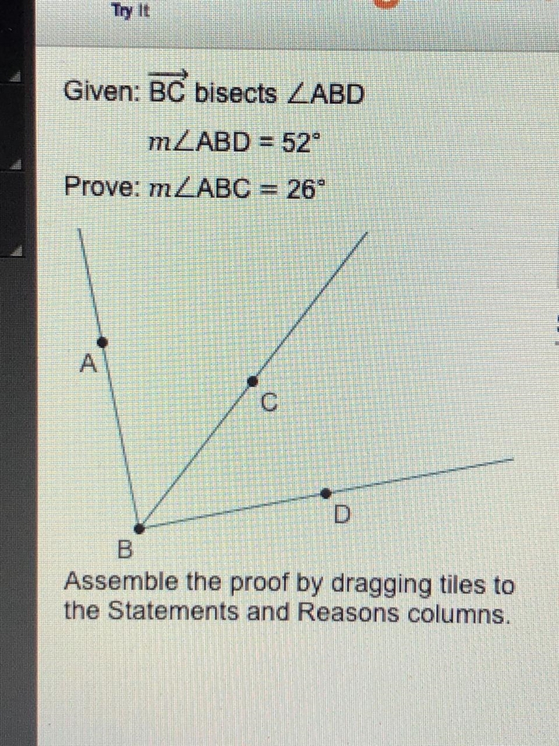 Assemble the proof by dragging tiles HELP ASAP PLEASE!!!!-example-1