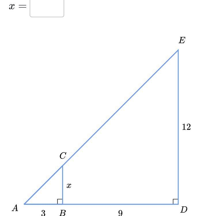 Solver for x, solver similar triangles(Advance)-example-1