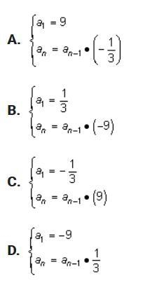 What is the recursive formula for the geometric sequence with this explicit formula-example-2