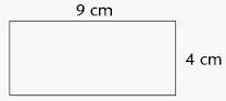 What is the area of this rectangle? * 2 points Captionless Image 13 square cm 26 square-example-1