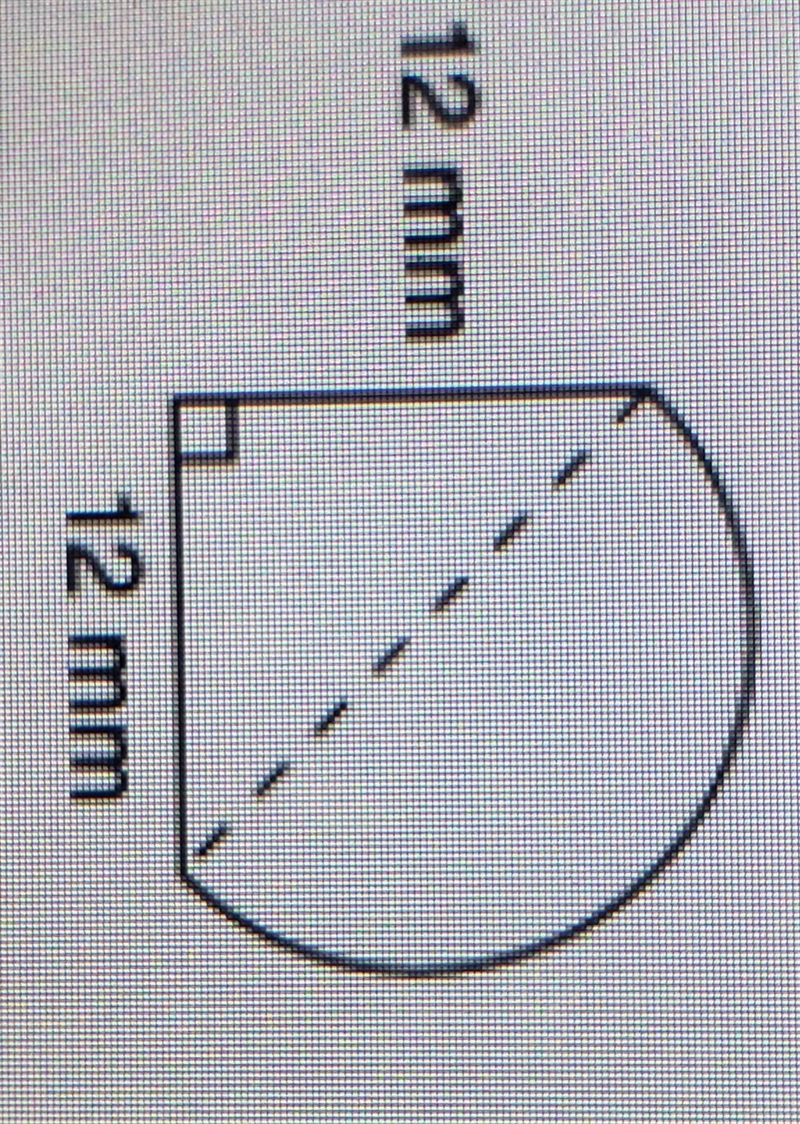 What does the perimeter of this figure consist of? A.) one semicircle and one line-example-1