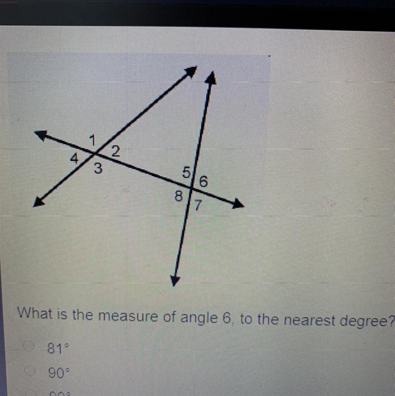 In the diagram, the measure of angle 5 is (10x -9), and the measure of angle 7 is-example-1