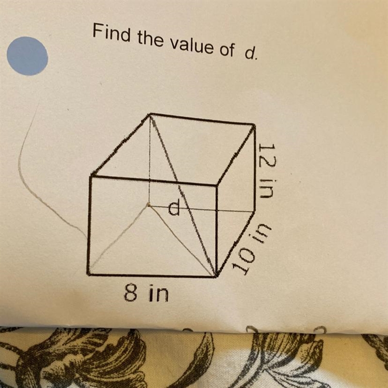 Help! What would d be?-example-1