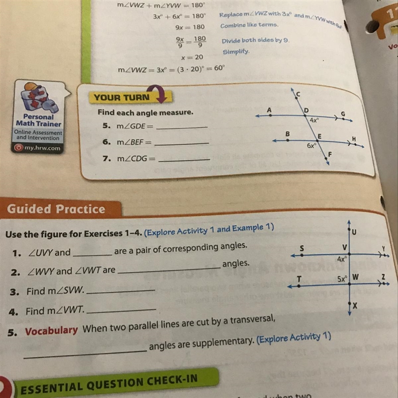 Please help on questions 1-5 on the bottom-example-1