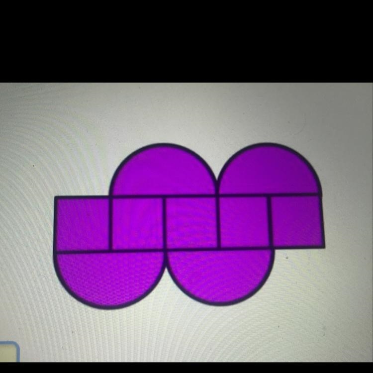 Find the perimeter of the colored part of the figure. The figure is composed of small-example-1