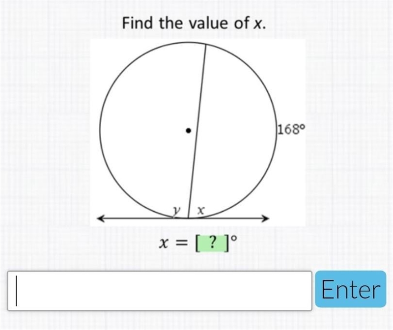 Find the value of x ​-example-1