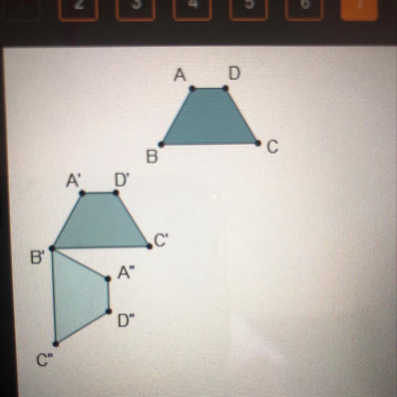 What is the final transformation in the composition of transformations that maps pre-example-1