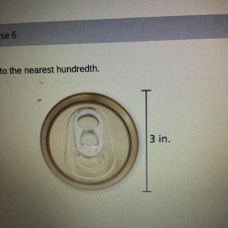 Find the area of the circle. Round your answer to the nearest HUNDREDTH.-example-1