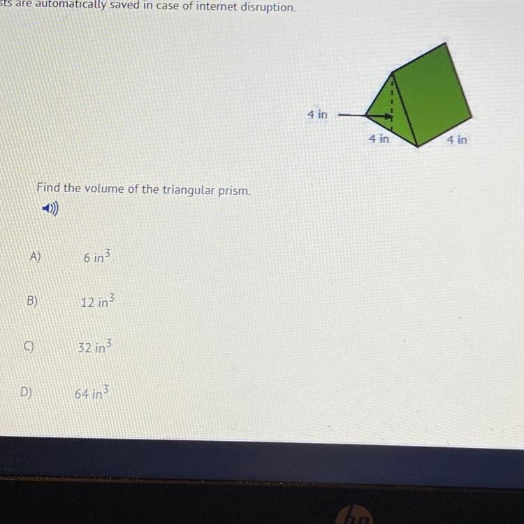 Find the volume of the triangular prism. NEED ASAP PLS-example-1