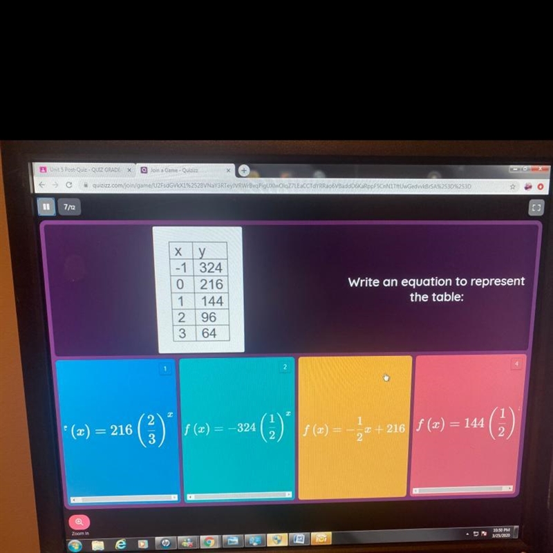 Write an equation to represent the table: Helppp meee... I need it nowww-example-1