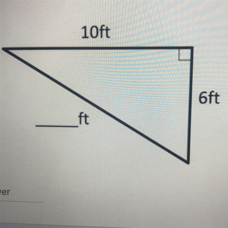 Find the length of the missing side of the triangle shown below. Round to the nearest-example-1