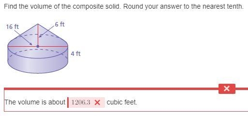 Find the volume of the composite solid. Please explain how you got your answer-example-1